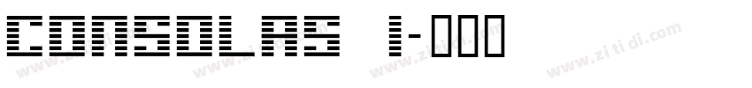 Consolas i字体转换